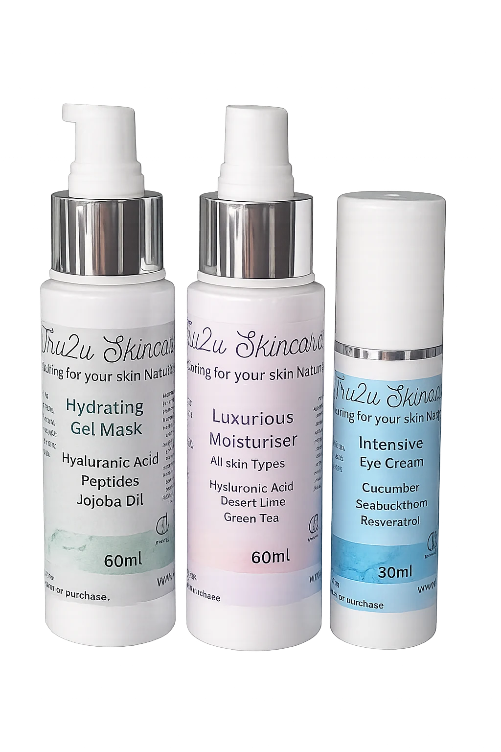 Tru2u Skincare Set x 3