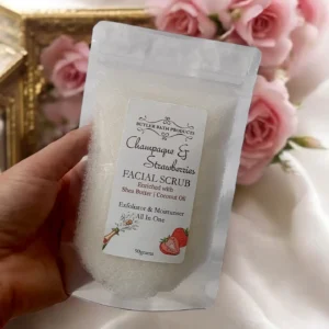 Champagne and Strawberries Facial Scrub