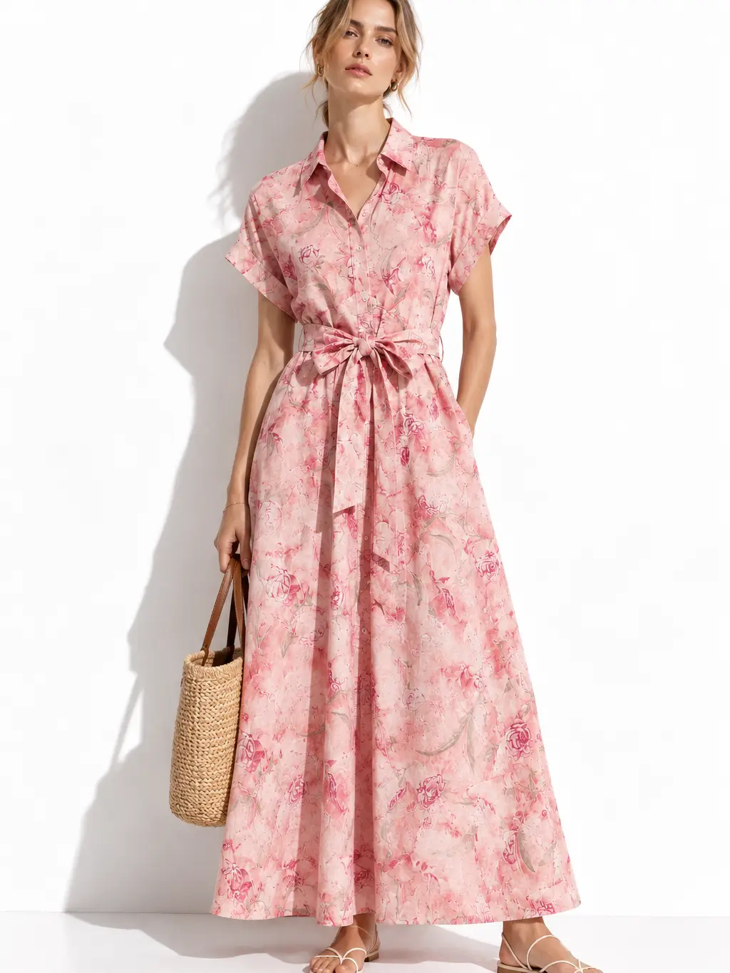 Floral Midi Skirt Dress