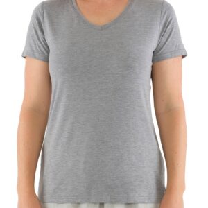 Women's Grey V Neck