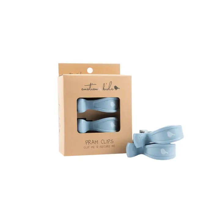 Pram Clips Dusty Blue